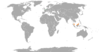 Location map for Belgium and Malaysia.