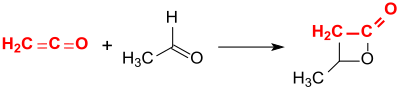 Synthese von β-Butyrolacton aus Keten