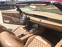 Custom interior in a 1971-1976 Caprice "Donk"