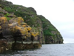 The northern coast of Isle Martin is made up entirely of sea cliffs