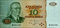 Image 12President J. K. Paasikivi illustrated in a former Finnish 10 mark banknote from 1980 (from Money)