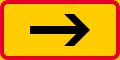 Sign applies in the direction of the arrow (formerly used )