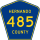 County Road 485 marker