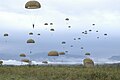 Parachute drop on the Ger zone by the 1er RHP.