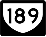 Highway 189 marker