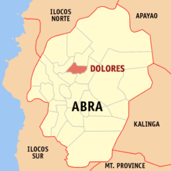 Map of Abra with Dolores highlighted