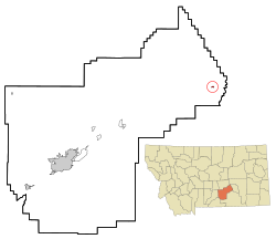 Location of Custer, Montana