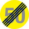 F31 End of speed limit