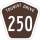 Tourist Drive 250 marker