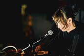 Claire Rousay performing at the Metropolitan Waterworks Museum in Boston