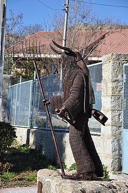 Cucurrumacho, character of the carnival in Navalosa