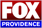 The Fox network logo in white within a red box, above a blue box of the same width containing the word Providence.