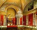 俄罗斯圣彼得堡冬宫彼得大帝宝座。