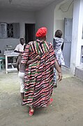 Women with striped Kaba