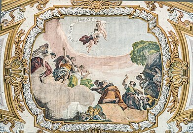  Abraham worshiping the three angels by Francesco Fontebasso