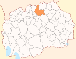 Location of Municipality of Kumanovo