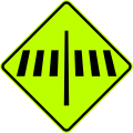 Pedestrian crossing ahead