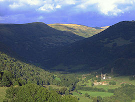 Saint-Paul-de-Salers, seen from Salers