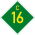 C16 road shield}}