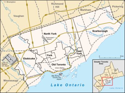 Location map Canada Toronto