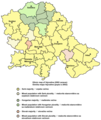 Ethnic map of Vojvodina according to the 2002 census based on the municipality data