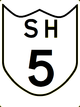State Highway 5 shield}}