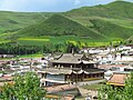 View of Gönlung Jampa Ling west temple from the east