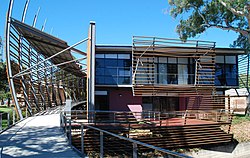 This is a photograph of the National Wine Centre of Australia of the University of Adelaide.