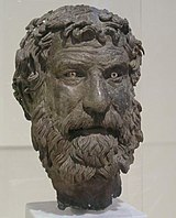 Greek intellectual Philitas of Cos, said to have studied arguments and erroneous word usage so intensely that he wasted away and starved to death.[17]