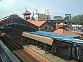 A picture showing Bandra Station main building, and Platform Roof
