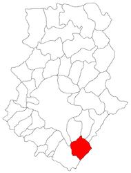 Location in Ilfov County