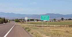 Entering Berthoud from the east (2012)