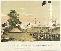 Flag raising Labuan 24 Dec 1846[6]