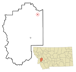 Location of Drummond, Montana