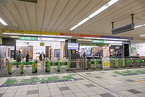 JR線閘口（2021年12月）