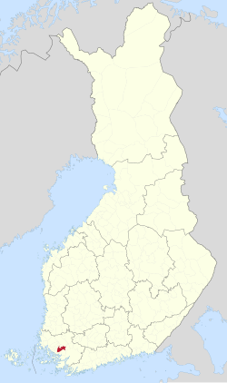 Location of Lieto in Finland