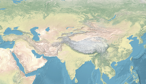 Durrani Empire is located in Continental Asia