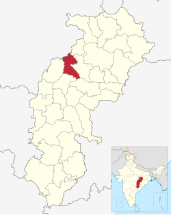 Location in Chhattisgarh