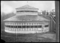 Rua Kenana Hepetipa's circular meeting house at Maungapohatu, circa 1908