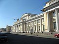 The doric colonnade, building housing the Russian Museum and the Russian Museum of Ethnography.