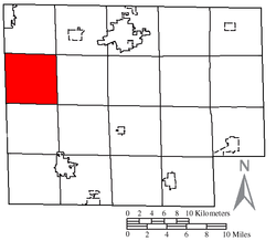 Location of Sherman Township in Huron County