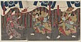 Soga Sukenari and Tokimune with Tegoshi no Sukuna by Utagawa Kunisada