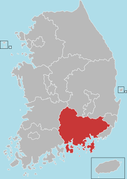 庆尚南道位置图