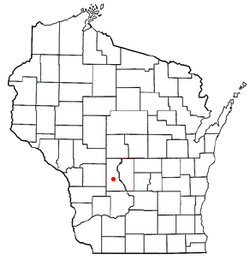 Location of Lisbon, Wisconsin