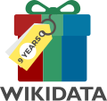 Wikidata's 9th birthday (SVG)