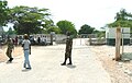 Boarder crossing into Haiti at Pedernales, Dominican Republic.