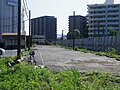 小野田水泥专用线废线遗迹（2012年5月5日。现因住宅开发已消失）