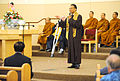 Army Buddhist Chaplain Capt. Somya Malasri leads Buddhist worship