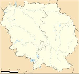 热努亚克在克勒兹省的位置