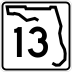 State Road 13 marker